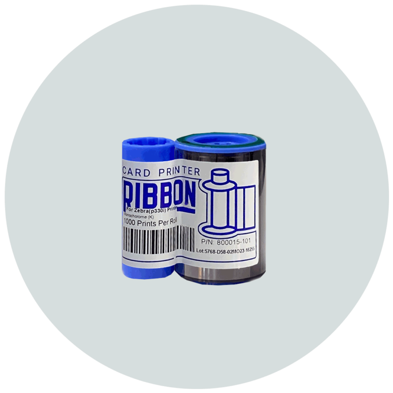 ریبون مشکی زبرا Zebra K